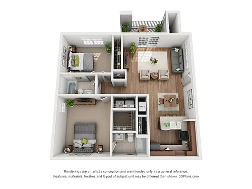 Floor plan 2 Bedroom
