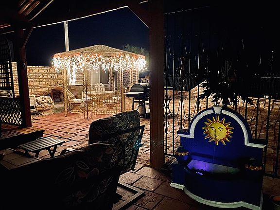Large back yard patio