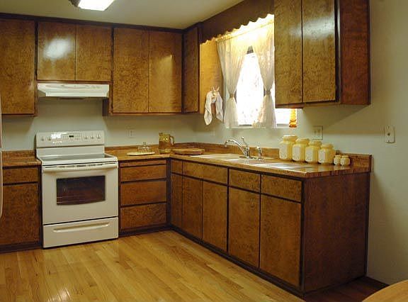 Kitchen from dinning rm