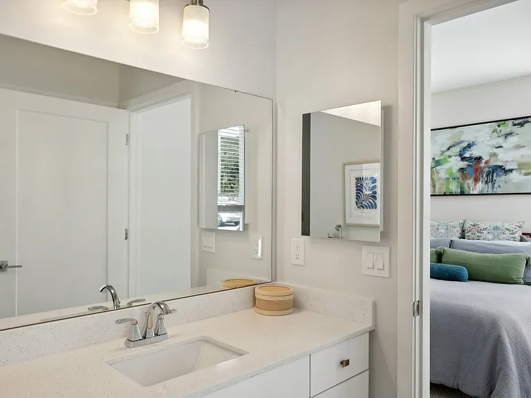 Model Room Primary En Suite Bathroom with Walk-In Shower