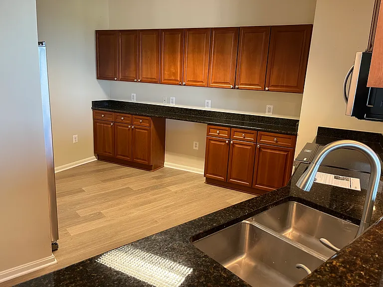 Kitchen with new sink & pull-down faucet
Lots of cabinet and counter space