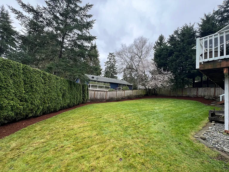 Big & flat backyard