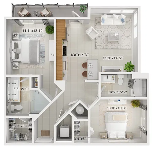 Floor plan Clevelander