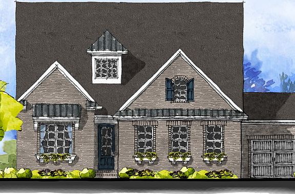 Balboa - English Cottage 3-Car Side Load Garage Note Renderings may show optional features