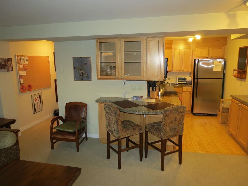 Kitchen, eating area from living room