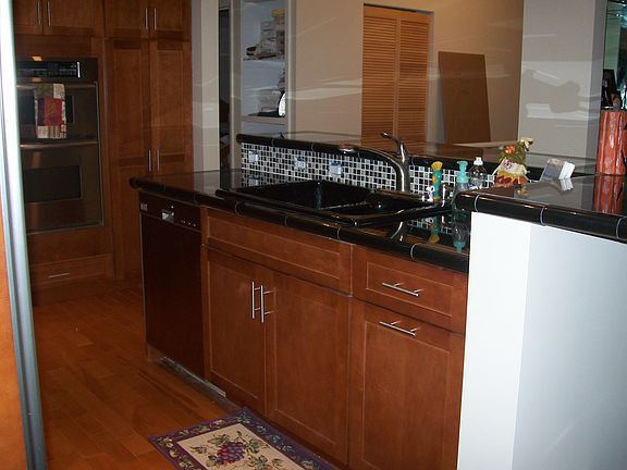 Island in the kitchen