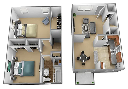 Floor plan 2 Bedrooms 1 Bath