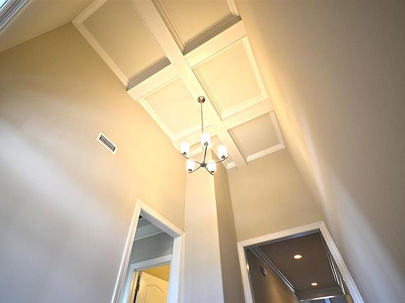 Coffered Ceiling in Foyer