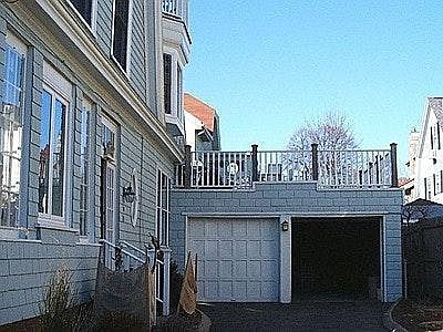 garage is on left next to house 1 car garage