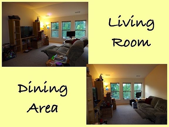 Open Concept Living and Dining Area
