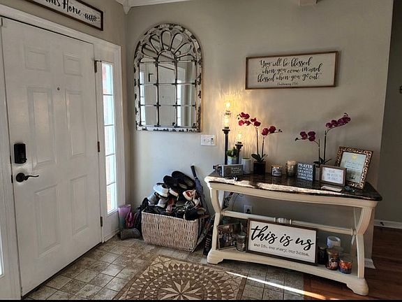 Beautiful entry custom tile