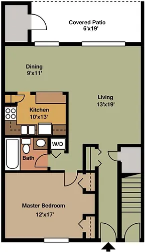 Floor plan 1 Bedroom