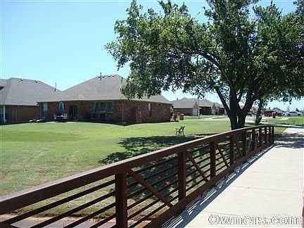 Bridge over creek behind house