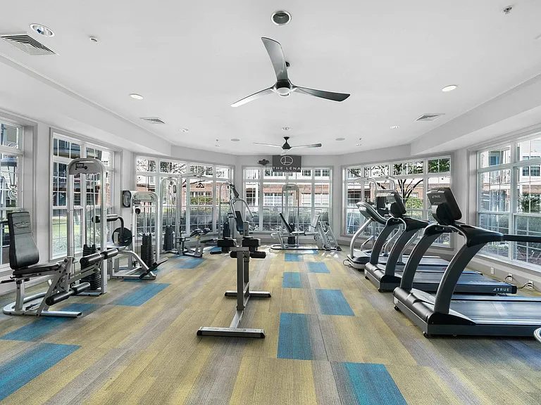 Residents enjoy our Fitness Center at The Lena