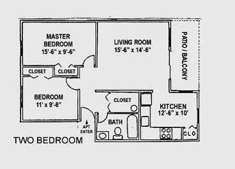 Floor plan 2 Bedroom
