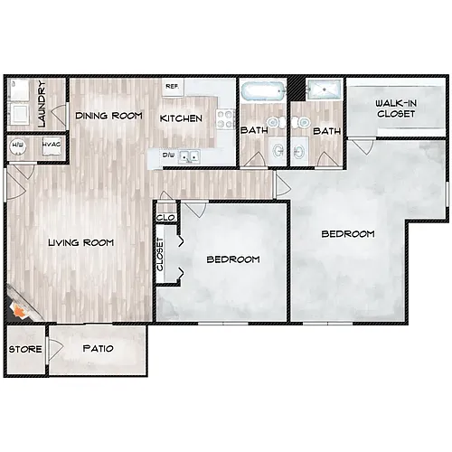 Floor plan Cambridge