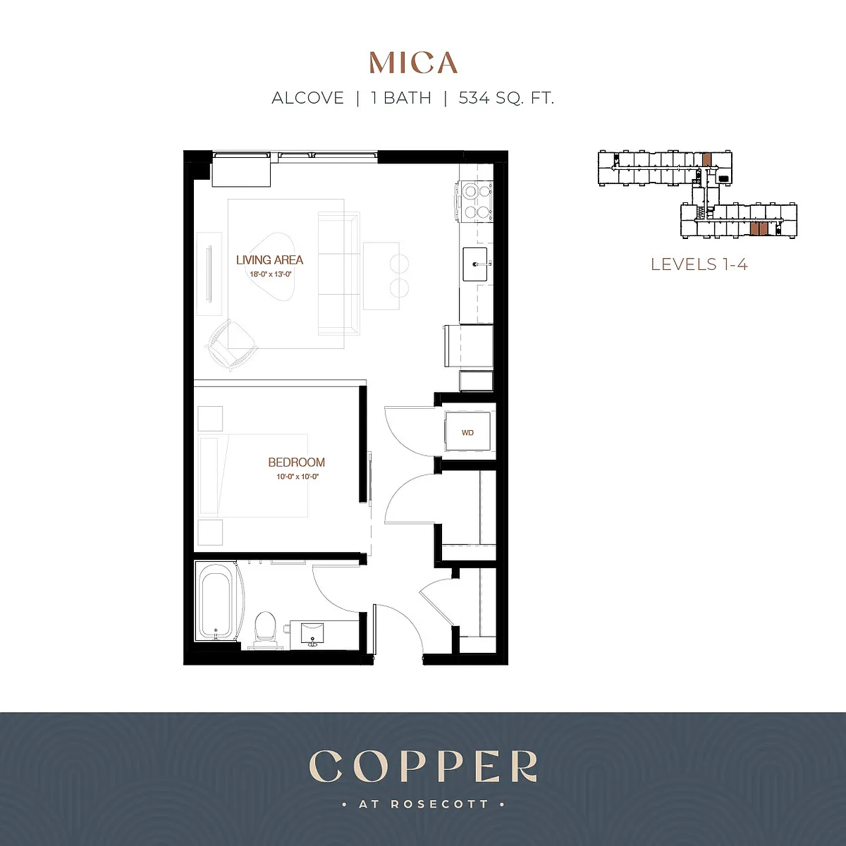 Floor plan Mica - ALCOVE