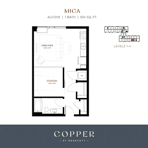 Floor plan Mica | ALCOVE