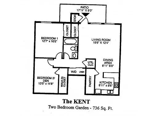 Floor plan The Kent - waitlist