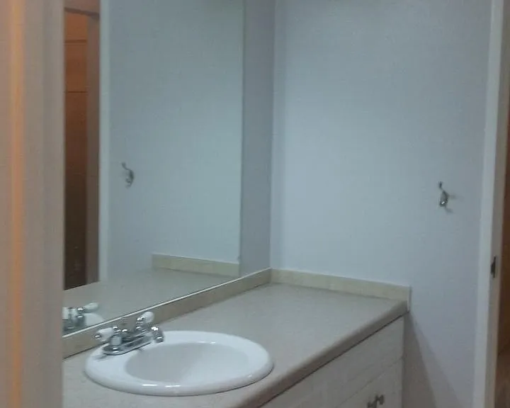 LOTS of counter space in the bathroom, separate sink and sho