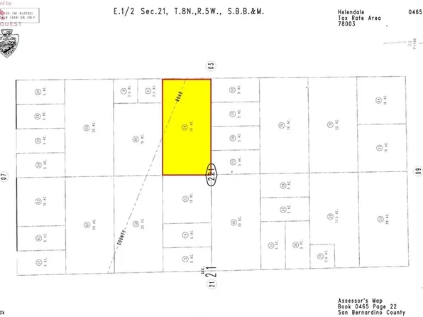0 Buckthorne Canyon Rd, Helendale, CA 92342