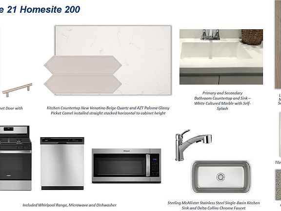 Images are for general reference. Materials subject to change based on availability
