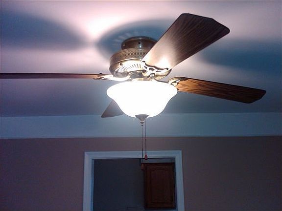 Ceiling fan in kitchen
