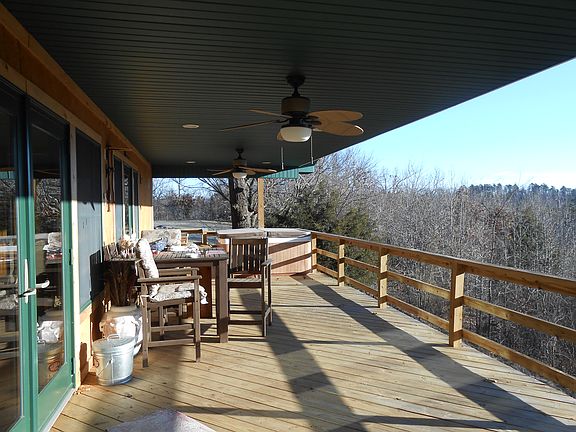 Deck with hot tub
