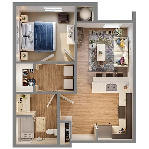 Floor plan One Bedroom