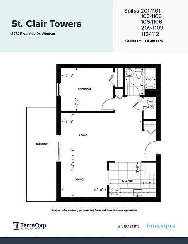 Floor plan 01S 03S 06S 09S 12S