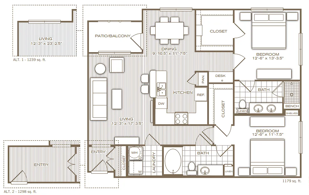 Floor plan Delano
