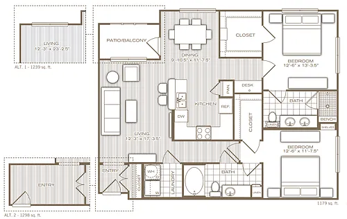 Floor plan Delano
