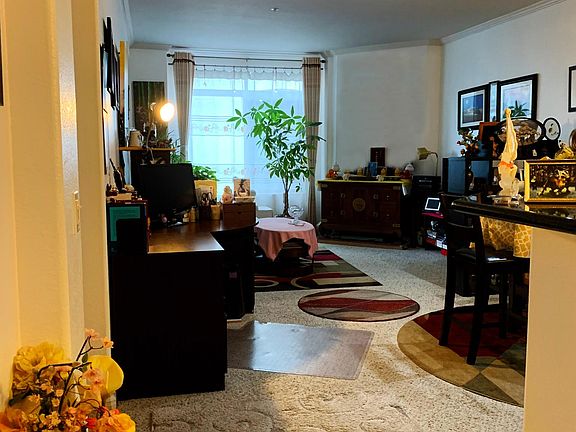 Living room viewed from unit entrance