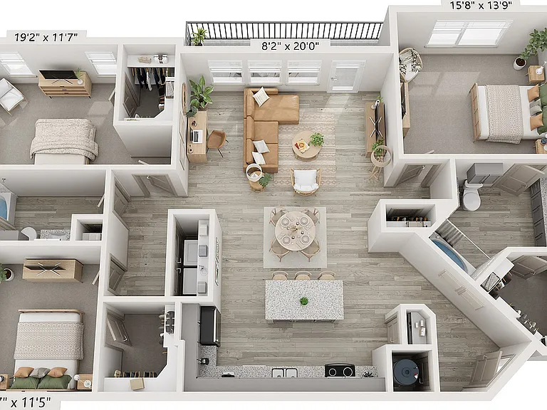 3x2 1541 sqft - C2 (zrs C2) 3x2 1541 sqft - C2 (zrs C2)
