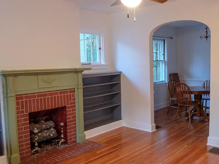 Dining Room connects to living room via an open archway.