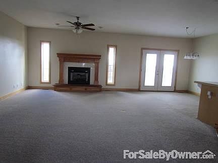 living room with fireplace
