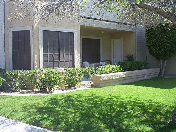 Patio; storage closet.