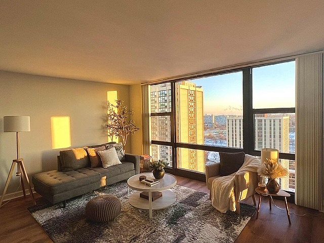 Living room with furniture