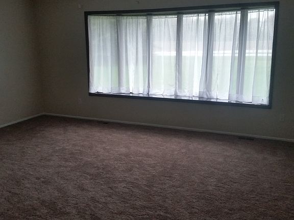 Living room with bay window
