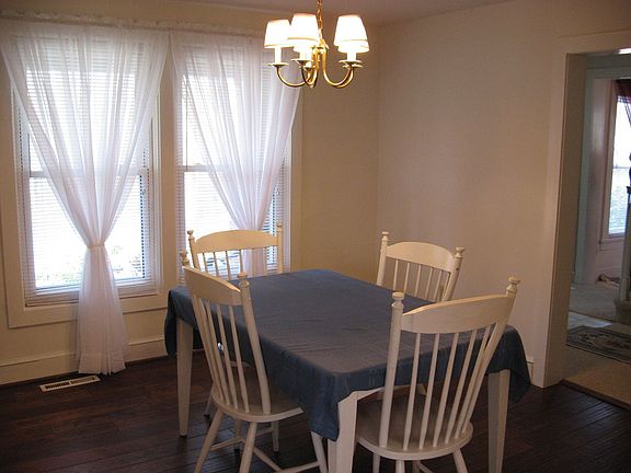 Great dining room with new oak floors!