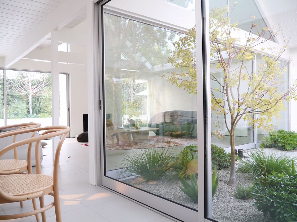 living and inside atrium