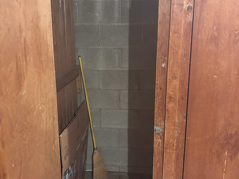 Laundry room storage included