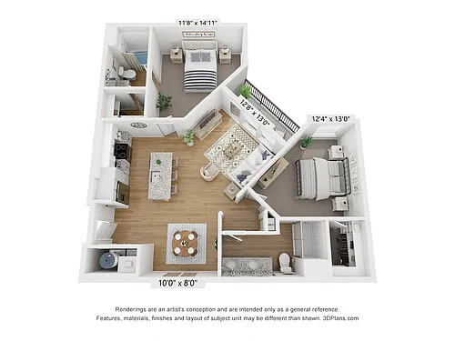 Floor plan B3 - Garnet