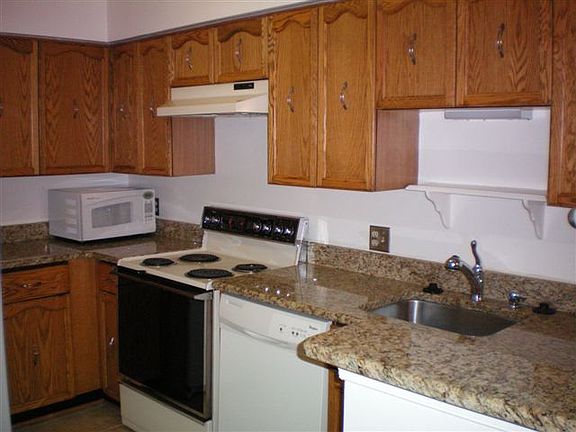 Open kitchen with granite