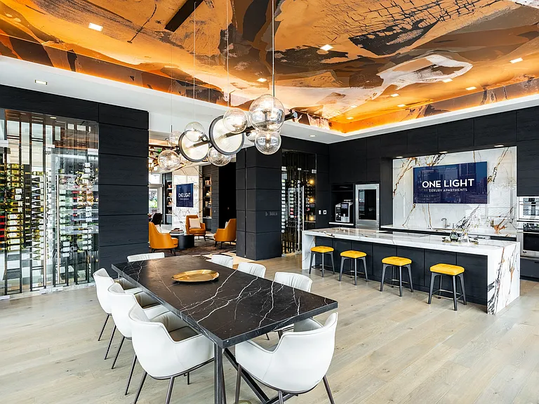 The refreshed demo kitchen at One Light Luxury Apartments