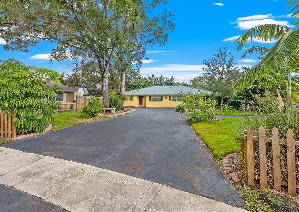 Beautifully landscaped yard with private fenced parking