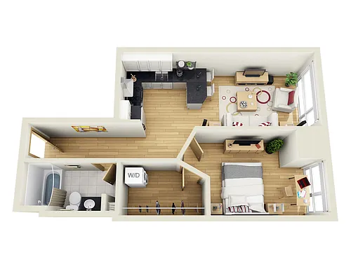 Floor plan NoLo South - A2