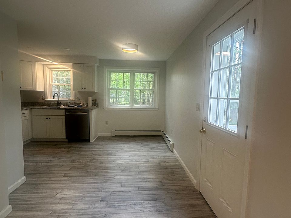 fully applianced access to deck from kitchen