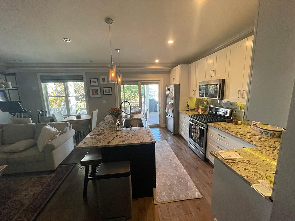 Kitchen + Living space (example with furniture)