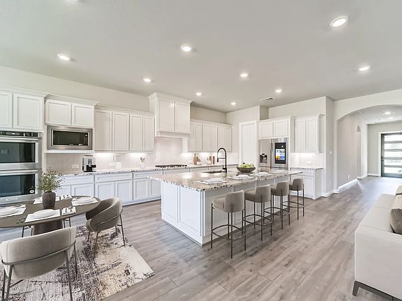 Plan 4132 kitchen - staged